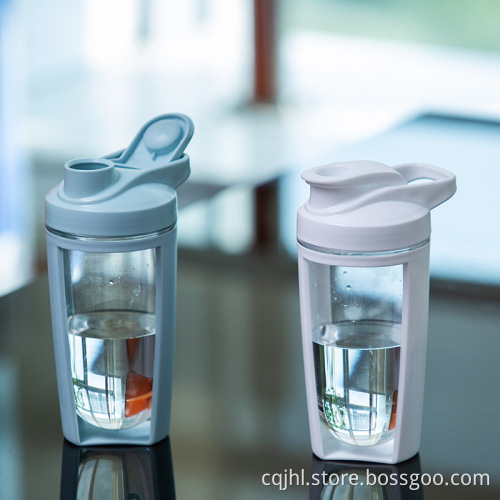A parete singolo BPA portatile BPA Logo personalizzato Gym shaker bottiglia tritan shaker